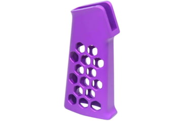 Image of Guntec USA Air Lite Series Skeletonized Aluminum Pistol Grip, Anodized Purple, AIRLITE-PG-PURPLE