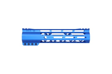 Image of Guntec USA AIR-LOK Series M-LOK Compression Gen 2 Free Floating Handguard w/Monolithic Top Rail, 9in, Blue, GT-9ALC-G2-BLUE