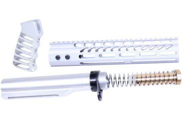 Image of Guntec USA AR-15 10in Pistol Brace Build Kit With Milspec Buffer Tube, Anodized Clear, ULTRA-BBK10-CLEAR