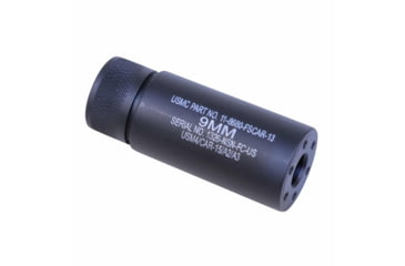 Image of Guntec USA AR-15 3in Fake Suppressor w/Laser Engraved, Black, 3.0FAKE-AR-9-1/2x28-LASER