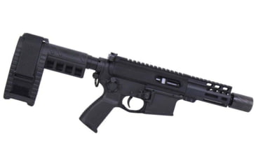 Image of Guntec USA AR-15 4in Air-Lok Series M-LOK Compression Free Floating Handguard w/ Monolithic Top Rail, Anodized Black, GT-4ALC