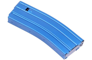 Image of Guntec USA AR-15 5.56mm 30 Round Rifle Magazine w/Anti-Tilt Follower, Anodized Blue, MAG30-BLUE-30RD