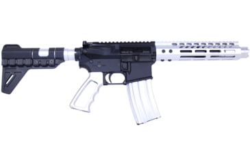 Image of Guntec USA AR-15 5.56mm 30 Round Rifle Magazine w/Anti-Tilt Follower, Anodized Clear, MAG30-CLEAR-30RD