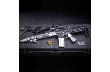 Image of Guntec USA AR-15 5.56mm 30 Round Rifle Magazine w/Anti-Tilt Follower, Anodized Clear, MAG30-CLEAR-30RD