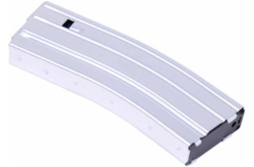 Image of Guntec USA AR-15 5.56mm 30 Round Rifle Magazine w/Anti-Tilt Follower, Anodized Clear, MAG30-CLEAR-30RD