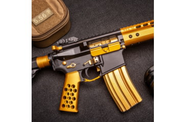 Image of Guntec USA AR-15 5.56mm 30 Round Rifle Magazine w/Anti-Tilt Follower, Anodized Gold, MAG30-GOLD-30RD