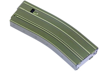 Image of Guntec USA AR-15 5.56mm 30 Round Rifle Magazine w/Anti-Tilt Follower, Anodized Green, MAG30-GREEN-30RD