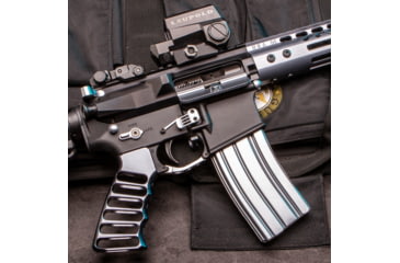 Image of Guntec USA AR-15 5.56mm 30 Round Rifle Magazine w/Anti-Tilt Follower, Anodized Grey, MAG30-GREY-30RD