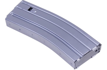 Image of Guntec USA AR-15 5.56mm 30 Round Rifle Magazine w/Anti-Tilt Follower, Anodized Grey, MAG30-GREY-30RD