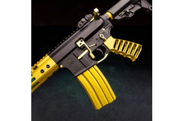 Image of Guntec USA AR-15 5.56mm 30 Round Rifle Magazine w/Anti-Tilt Follower, Anodized Neon Yellow, MAG30-NY-30RD