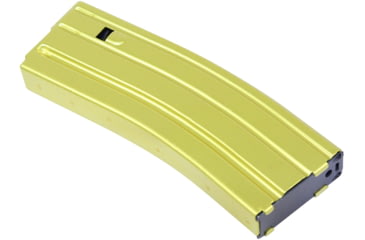 Image of Guntec USA AR-15 5.56mm 30 Round Rifle Magazine w/Anti-Tilt Follower, Anodized Neon Yellow, MAG30-NY-30RD