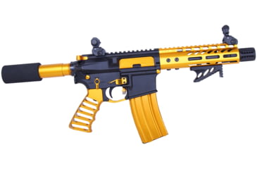 Image of Guntec USA AR-15 5.56mm 30 Round Rifle Magazine w/Anti-Tilt Follower, Anodized Orange, MAG30-ORANGE-30RD