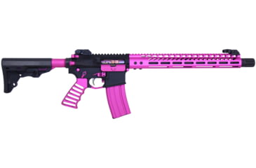 Image of Guntec USA AR-15 5.56mm 30 Round Rifle Magazine w/Anti-Tilt Follower, Anodized Pink, MAG30-PINK-30RD