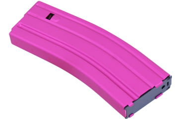 Image of Guntec USA AR-15 5.56mm 30 Round Rifle Magazine w/Anti-Tilt Follower, Anodized Pink, MAG30-PINK-30RD
