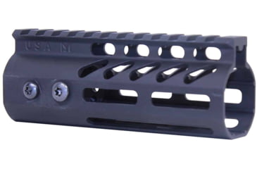 Image of Guntec USA AR-15 5in Ultra Lightweight Thin M-LOK Free Floating Handguard w/ Monolithic Top Rail, Anodized Black, GT-5MLK