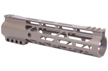 Image of Guntec USA AR-15 9in Air-Lok Series M-LOK Compression Free Floating Handguard w/ Monolithic Top Rail, Gen 2, Flat Dark Earth, GT-9ALC-G2-FDE