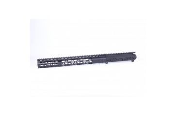 Image of GUNTEC USA Ar 15 Airlite Series Stripped Billet Upper Receiver &amp; 15in Air Lite Series Keymod Handguard Combo Set, Black GT-AIRLITE-UPPER-SET