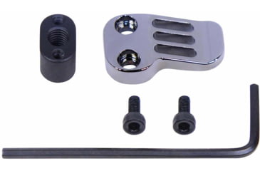 Image of Guntec USA AR-15 / AR .308 EXTENDED MAG CATCH PADDLE RELEASE BLACK CHROME, BLACK CHROME, EXT-MC-BC