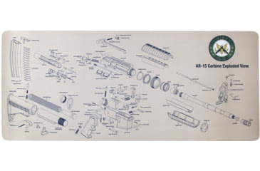 Image of Guntec USA AR-15 Armorer's Gun Cleaning/Assembly Mat, Desert Tan, GT-MAT