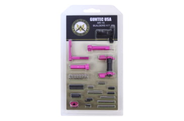 Image of Guntec USA AR-15 Builders Kit w/ Ambi Safety, Anodized Pink, BUILD-KIT-AMBI-PINK