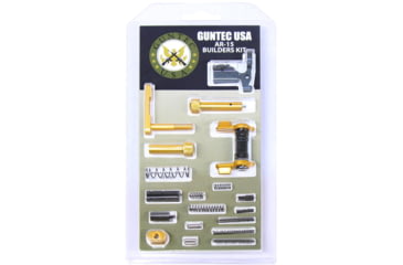 Image of Guntec USA AR-15 Builders Kit w/Ambidextrous Safety, Anodized Gold, BUILD-KIT-AMBI-GOLD