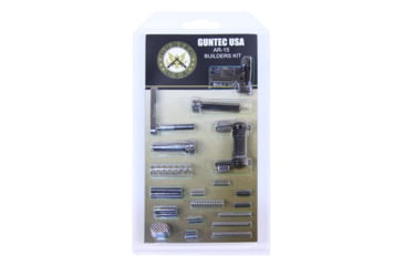 Image of Guntec USA AR-15 Builders Kit w/Ambidextrous Safety, Black Chrome, BUILD-KIT-AMBI-BC