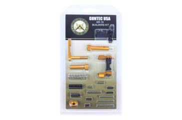 Image of Guntec USA AR-15 Builders Kit w/Ambidextrous Safety, Orange, BUILD-KIT-AMBI-ORANGE