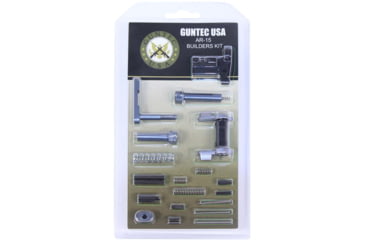 Image of Guntec USA AR-15 BUILDERS KIT WITH AMBI SAFETY ANODIZED GREY, ANODIZED GREY, BUILD-KIT-AMBI-GREY