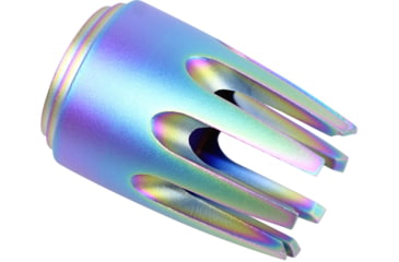 Image of Guntec USA AR-15 Claw Multi-Prong Flash Hider, Matte Rainbow Pvd Coated, AR-CLAW-RPVD