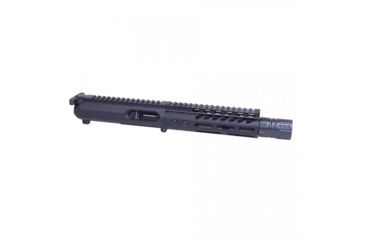 Image of Guntec USA AR-15 Complete 9mm Upper Receiver, Mil-Spec Charging Handle, 6.75 inch M-LOK Handguard, 7.5 inch Contour 4150 Barrel, 1-10 Twist, 1/2x36 Hellfire Muzzle Device, Black, 9MM-KIT-3