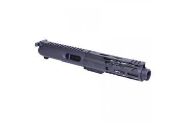 Image of Guntec USA AR-15 Complete 9mm Upper Receiver, Mil-Spec Charging Handle, 7 inch M-LOK Handguard, 5.5 inch Contour 4150 Barrel, 1-10 Twist, 1/2x36 Slim Line Flash Cone, Black, 9MM-KIT-2