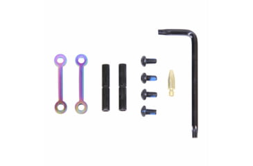 Image of Guntec USA AR-15 Complete Anti-Rotation Trigger/Hammer Pin Set, Matte Rainbow Pvd Coated, GT-ARP-M-RPVD