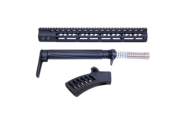 Image of Guntec USA AR-15 Compliant Ultra Furniture Set, Anodized Black, AR-COMP-SET