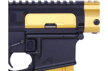 Image of Guntec USA AR-15 Ejection Port Dust Cover Assembly, Gen 3, Anodized Gold, 223GATE-G3-GOLD