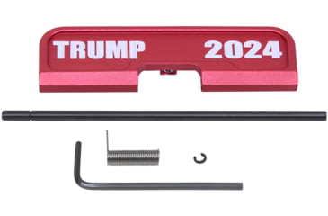Image of Guntec USA AR-15 Ejection Port Dust Cover Assembly, Gen 3, Anodized Red, 223GATE-G3-TRUMP-G2-RED