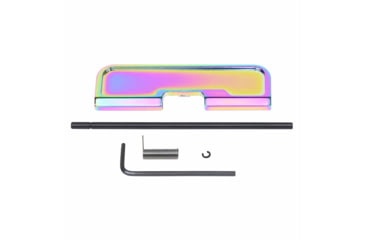 Image of Guntec USA AR-15 Ejection Port Dust Cover Assembly, Gen 3, Rainbow Pvd, 223GATE-G3-RPVD