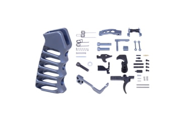 Image of Guntec USA AR-15 Enhanced Lower Parts Kit w/ Upgrades &amp; Skeletonized Aluminum Pistol Grip