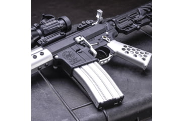 Image of Guntec USA AR-15 Extended Bolt Catch Release, Anodized Clear, GT-EBR-CLEAR