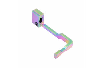 Image of Guntec USA AR-15 Extended Bolt Catch Release, Matte Rainbow Pvd Coated, GT-EBR-M-RPVD