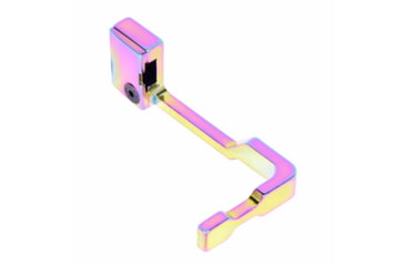 Image of Guntec USA AR-15 Extended Bolt Catch Release, Rainbow Pvd, GT-EBR-RPVD