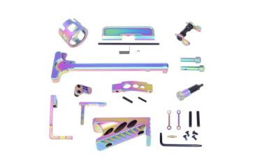 Image of Guntec USA AR-15 Finishing Kit, Matte Rainbow Pvd Coated, AR-FINISHING-KIT-M-RPVD