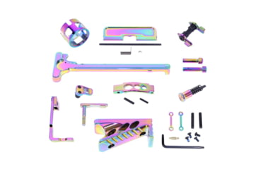 Image of Guntec USA AR-15 Finishing Kit, Rainbow PVD, AR-FINISHING-KIT-RPVD