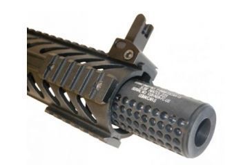 Image of GUNTEC USA AR-15 Gen 2 Micro Reverse Thread Slip Over Socom Style Fake Suppressor,.223cal,Black SOCOM-MINI