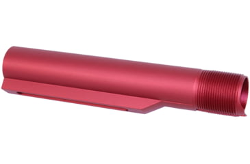 Image of Guntec USA AR-15 Gen 2 Mil-Spec Buffer Tube, Anodized Red, MILTUBE-G2-RED