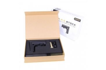 Image of GUNTEC USA Ar 15 M.A.D. Stock Micro Aluminum Defense Stock, Black MAD