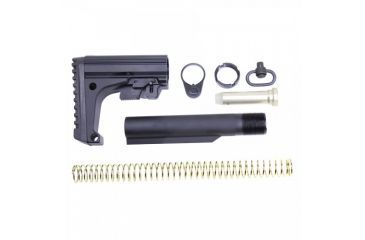 Image of GUNTEC USA Ar 15 M.A.D. Stock Micro Aluminum Defense Stock, Black MAD