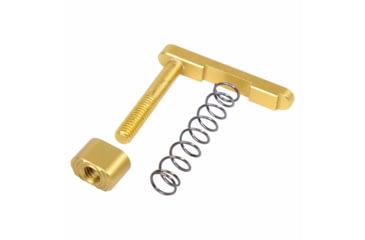 Image of Guntec USA AR-15 Mag Catch Assembly w/Extended Mag Button, Anodized Gold, GT-MC-ASSEMBLY-GOLD