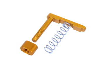 Image of Guntec USA AR-15 Mag Catch Assembly w/Extended Mag Button, Anodized Orange, GT-MC-ASSEMBLY-ORANGE