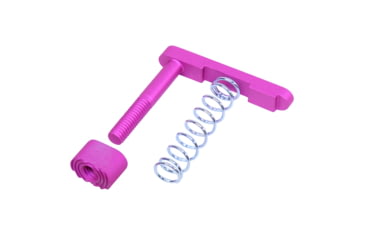 Image of Guntec USA AR-15 Mag Catch Assembly w/ Extended Mag Button, Anodized Pink, GT-MC-ASSEMBLY-PINK