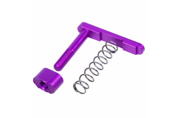 Image of Guntec USA AR-15 Mag Catch Assembly w/Extended Mag Button, Anodized Purple, GT-MC-ASSEMBLY-PURPLE